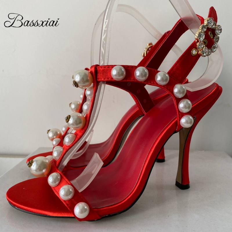Sandal Strappy Heeled - Sandalias de tacón de aguja con