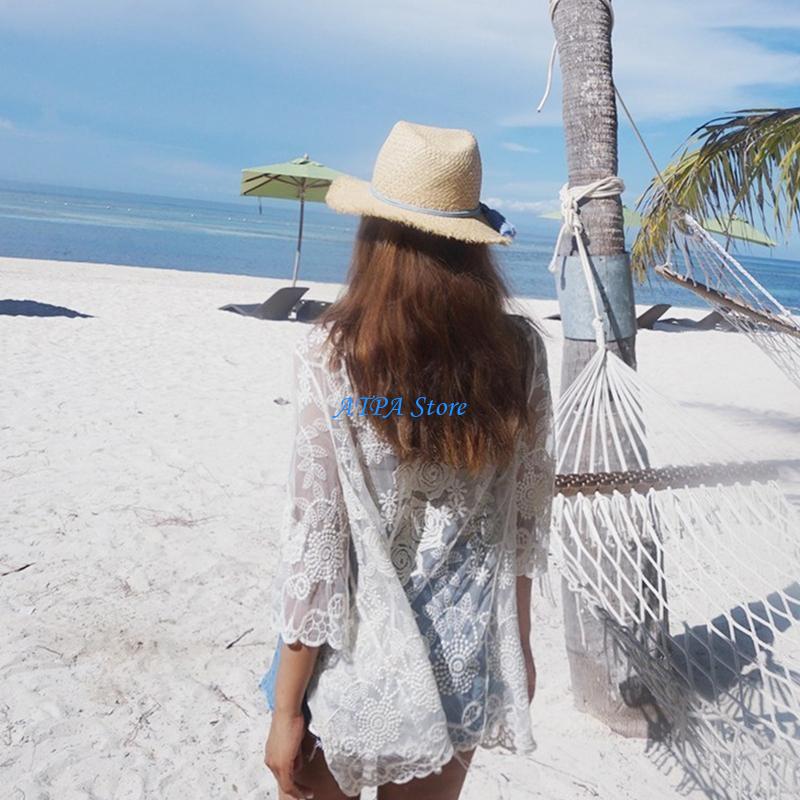 Kimono Sheer Floral - U13C cárdigan tipo kimono encaje verano