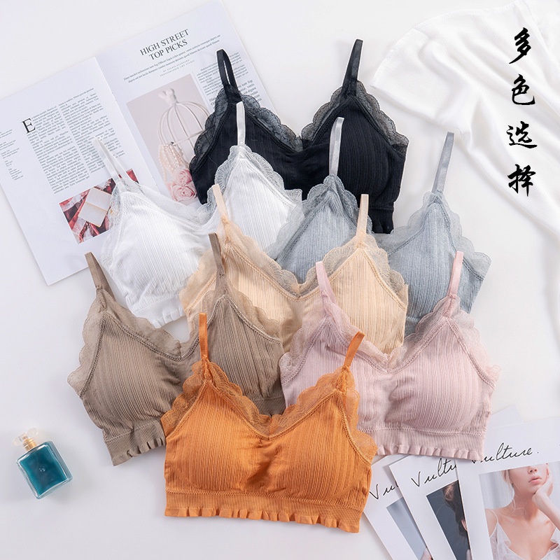 Bralette Triangle Set - Sujetador deportivo sin costuras para mujer,