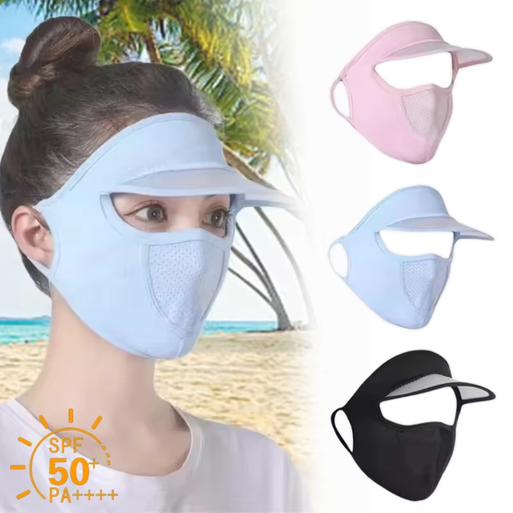 Headband Summer Knit - Mascarilla de seda helada para ciclismo