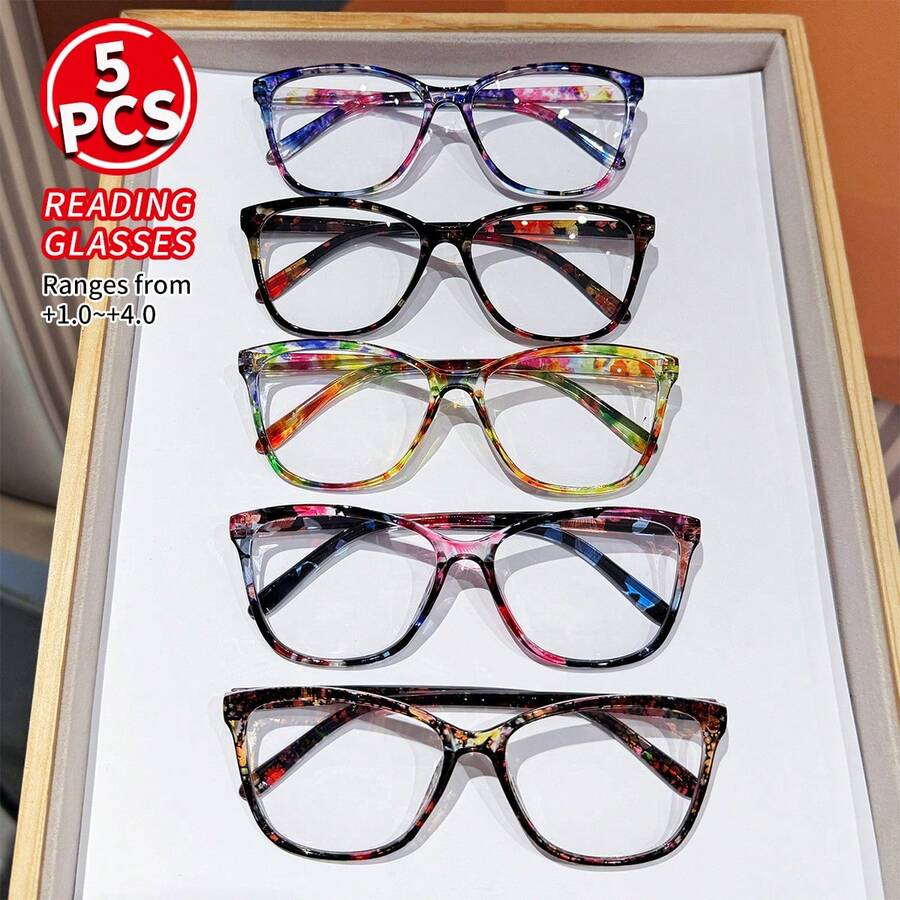 Sunglasses Cat Eye - 5 pares de gafas de lectura