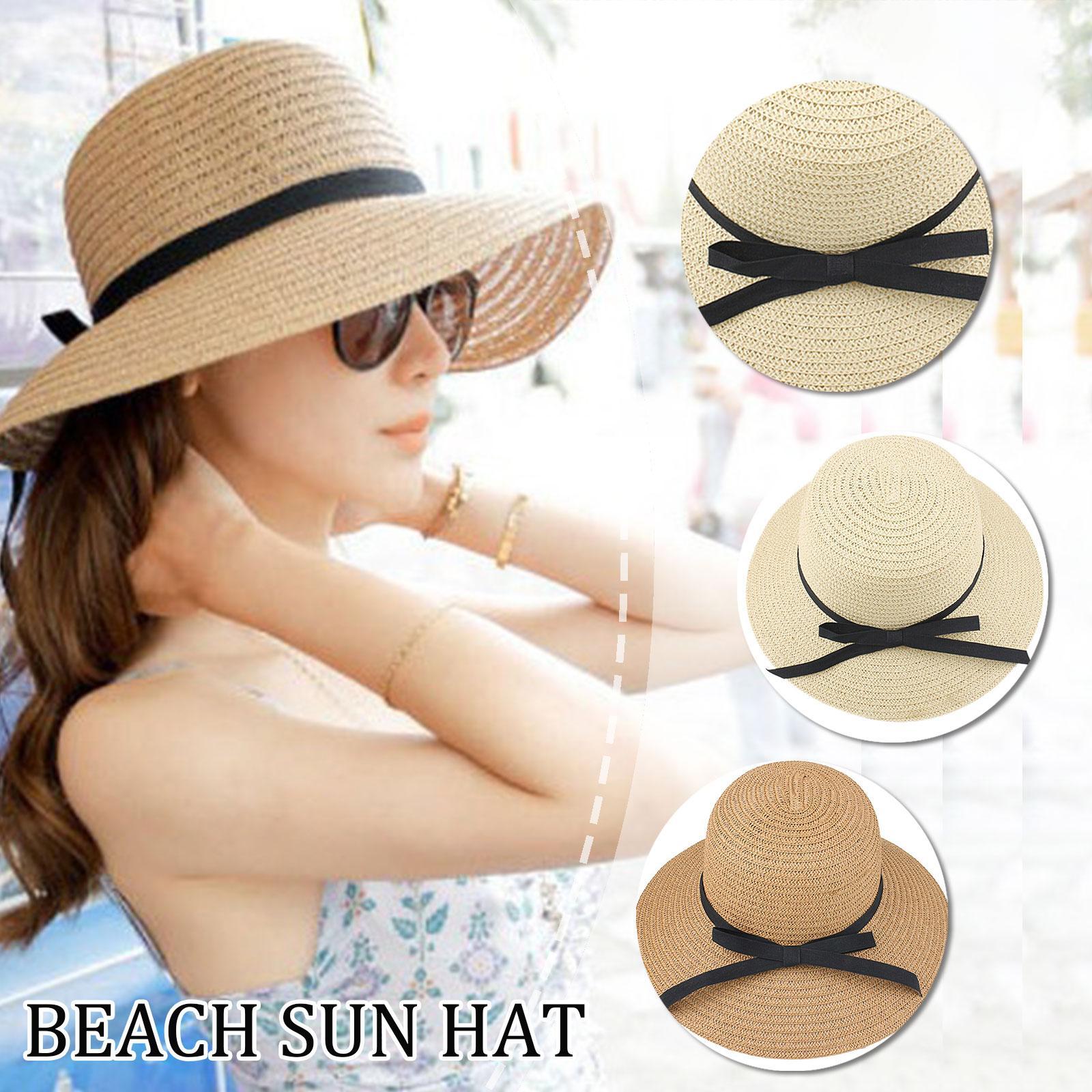 Hat Floppy Wide - Sombrero de paja plegable de ala