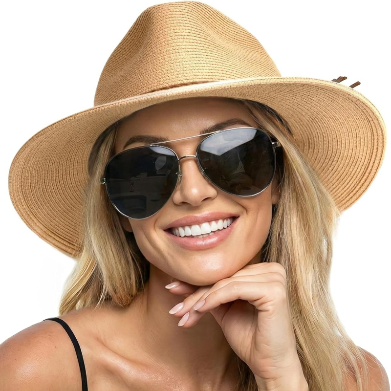 Hat Floppy Wide - Sombrero de Paja de Verano para