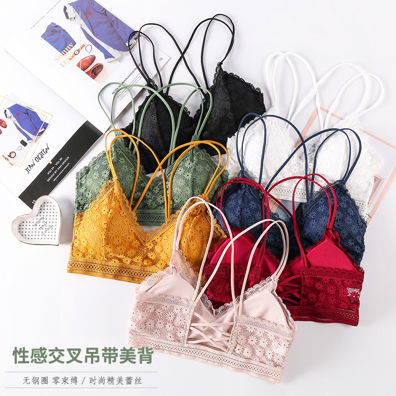 Bralette Triangle Set - Sujetador deportivo sin costuras para mujer,