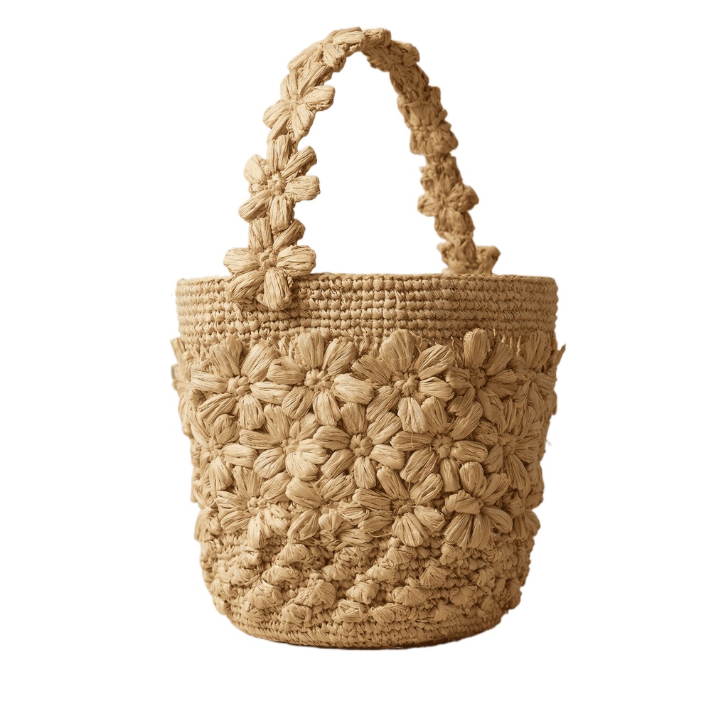Crochet Bag Raffia - Bolso de Rafia Tejido a Mano