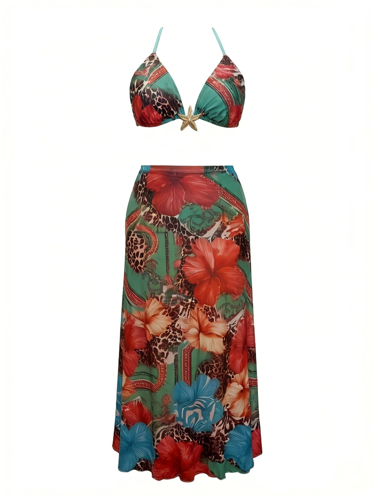 Vestido Maxi Floral Bohemio de - Maxi Dress Halter reseña y precio