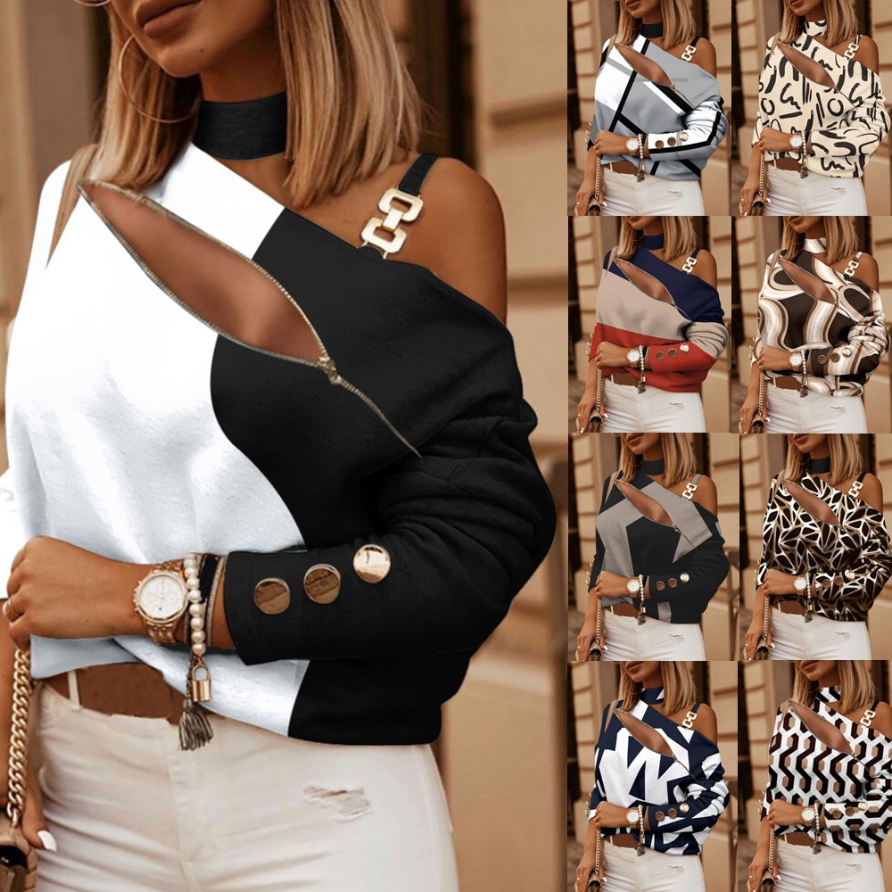 Blusa de Mujer con Hombros Des - Blouse Off Shoulder reseña y precio