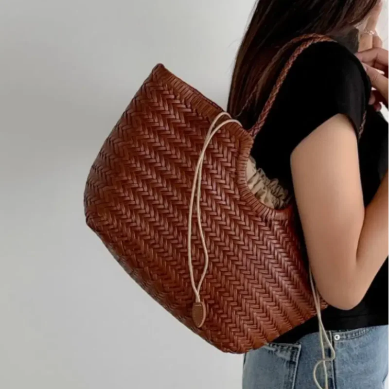 Bolso de mano tejido a mano de - Crochet Bag Raffia reseña y precio