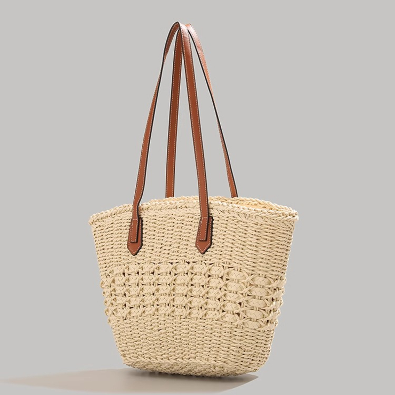 Bolsa de paja plegable extragr - Tote Bag Beach reseña y precio