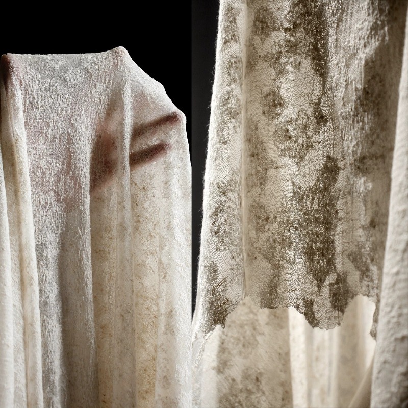 Tela de punto de algodón y lin - Linen Dress Wrap reseña y precio