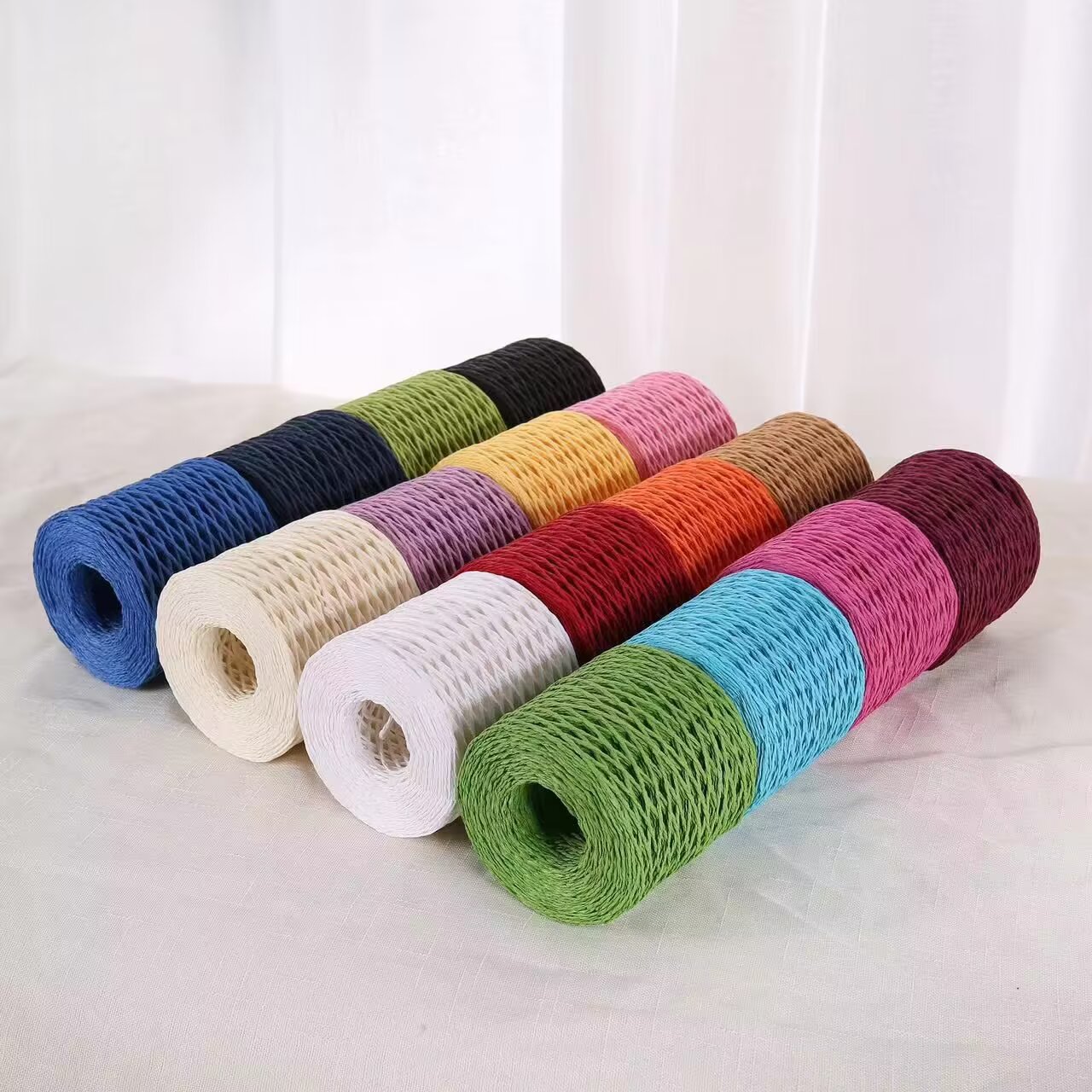 190 g de hilo de rafia, hilo d - Crochet Bag Raffia reseña y precio