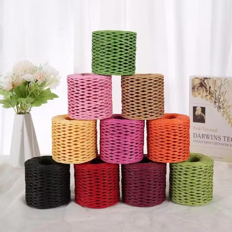 190 g de hilo de rafia, hilo d - Crochet Bag Raffia reseña y precio