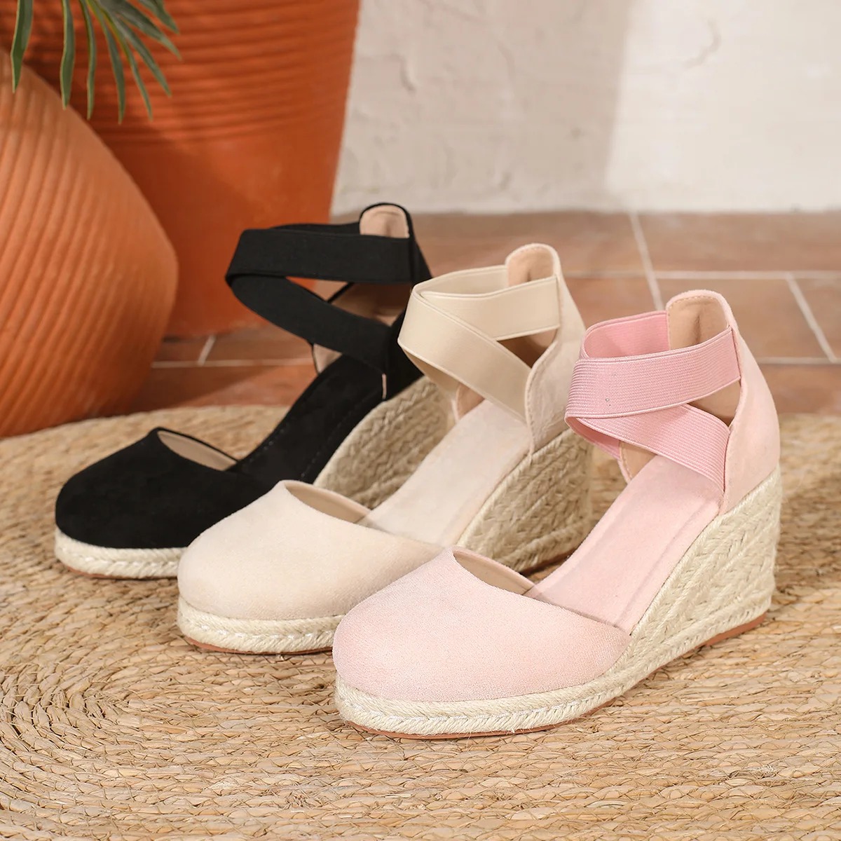 Sandalias de cuña tipo alparga - Wedge Espadrille Women reseña y precio