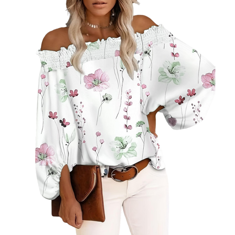 Blusa de Talla Grande para Muj - Blouse Off Shoulder reseña y precio