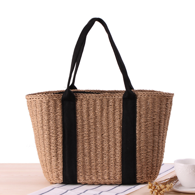 Bolso de mano de paja de ratán - Crochet Bag Raffia reseña y precio