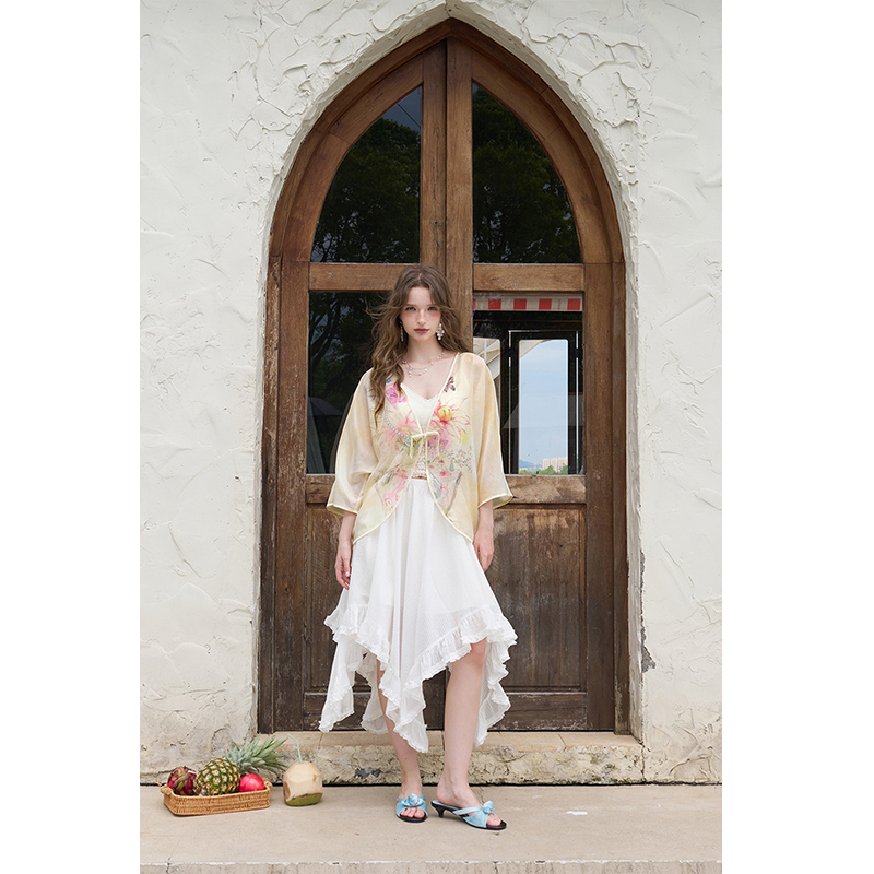 ELFSACK Nuevo Kimono Chino con - Kimono Sheer Floral reseña y precio