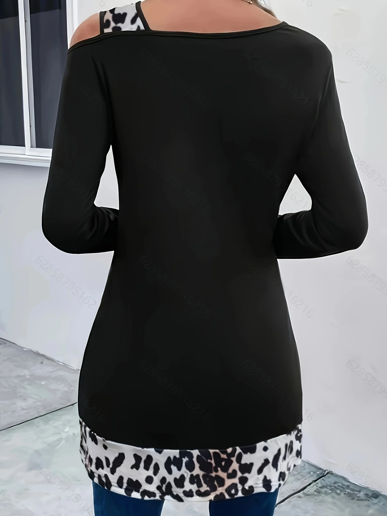 Camiseta de manga larga bloque - Blouse Off Shoulder reseña y precio