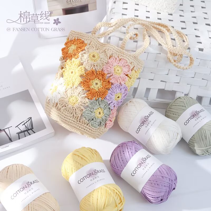 Hilo de Algodón de 50g, Estilo - Crochet Bag Raffia reseña y precio
