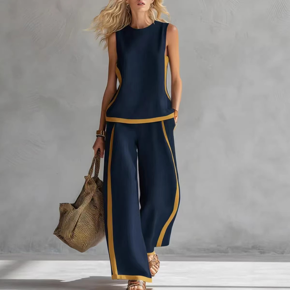 Conjunto de 2 piezas de lino p - Linen Pant Wide reseña y precio