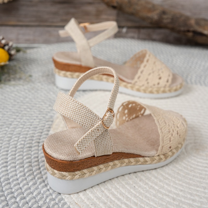 Sandalias de cuña de encaje pa - Wedge Espadrille Women reseña y precio