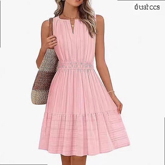 Vestido de Verano sin Mangas p - Linen Dress Wrap reseña y precio