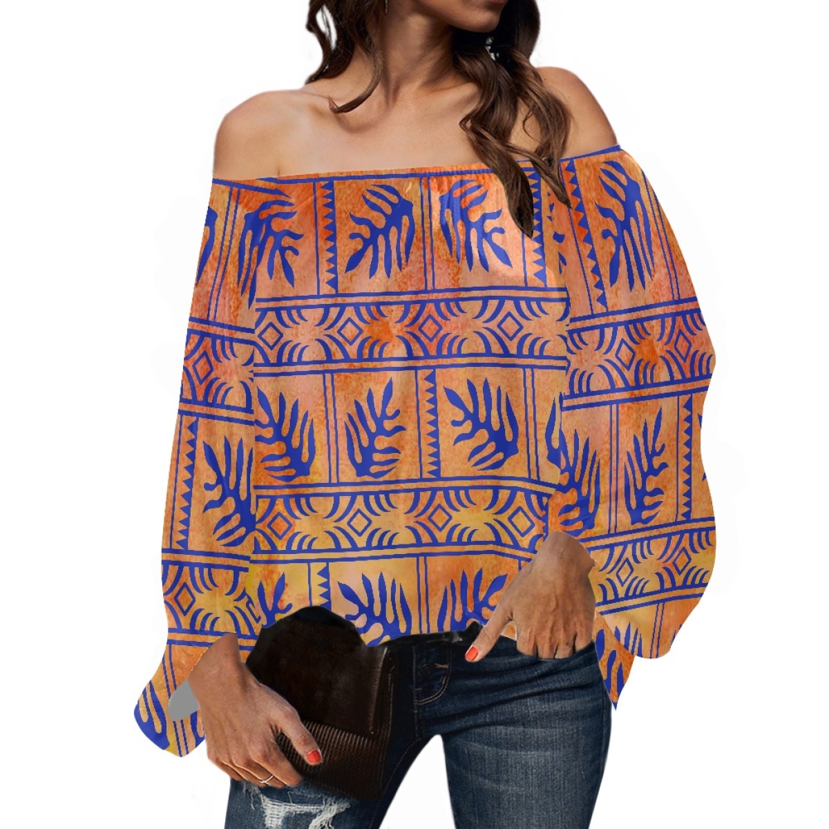 Blusa de Chifón Elegante para  - Blouse Off Shoulder reseña y precio