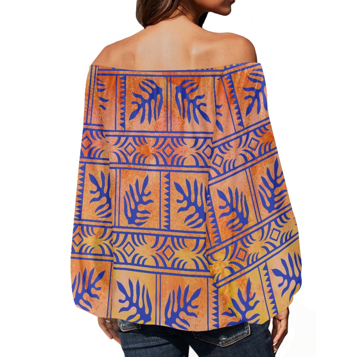 Blusa de Chifón Elegante para  - Blouse Off Shoulder reseña y precio