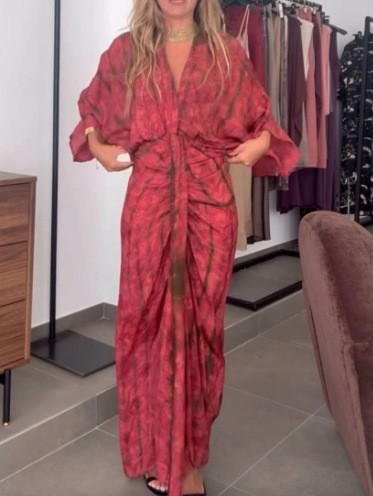 Vestido de Verano para Mujer,  - Linen Dress Wrap reseña y precio