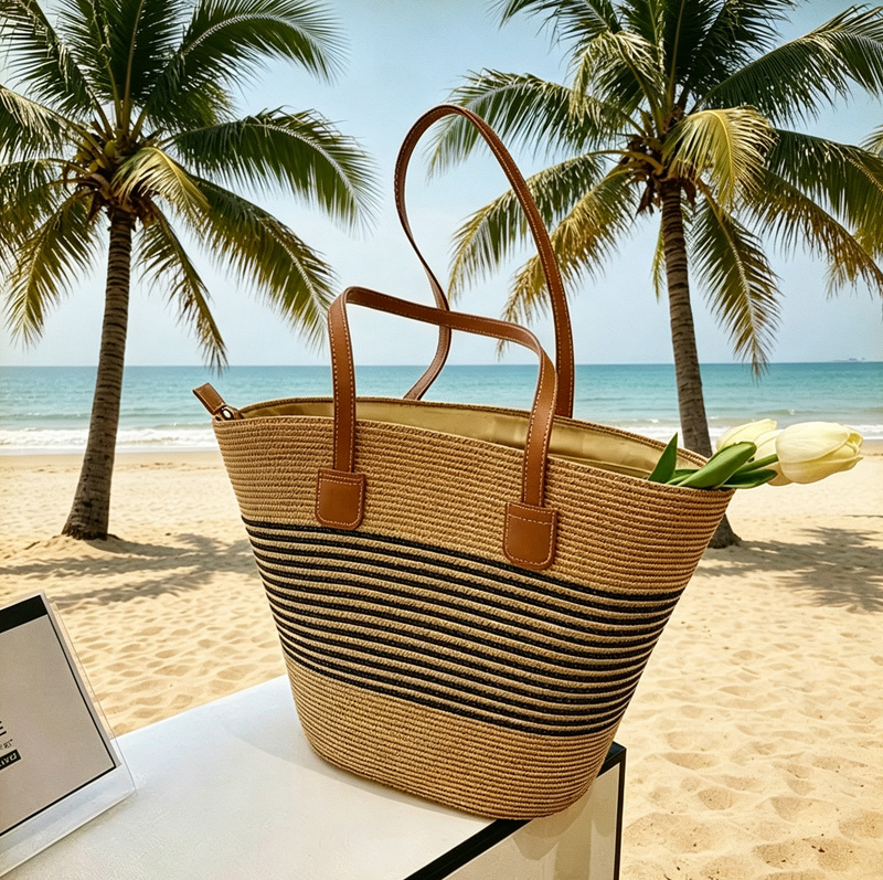 CLAREGQI Bolso de mano de paja - Tote Bag Beach reseña y precio