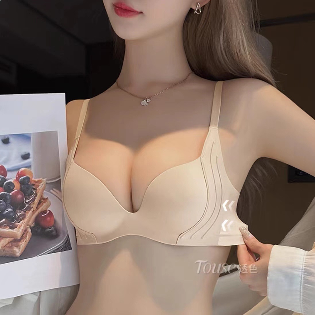 Sujetador push up inalámbrico  - Bralette Triangle Set reseña y precio
