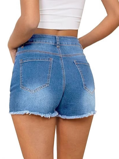 Shorts de mezclilla casuales v - Shorts Denim Frayed reseña y precio