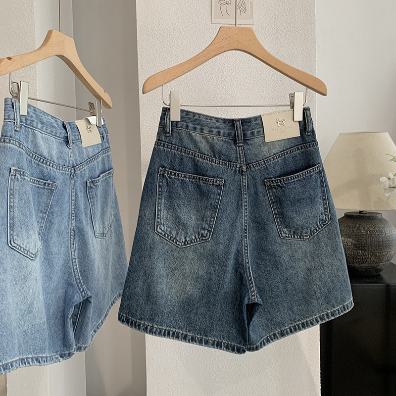 Pantalones Cortos de Mezclilla - Shorts Denim Frayed reseña y precio