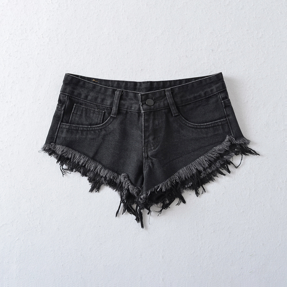 Shorts Y2K, Shorts de Mezclill - Shorts Denim Frayed reseña y precio