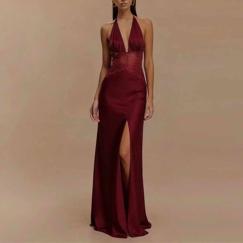 Vestido Maxi Halter Sexy con E - Maxi Dress Halter reseña y precio
