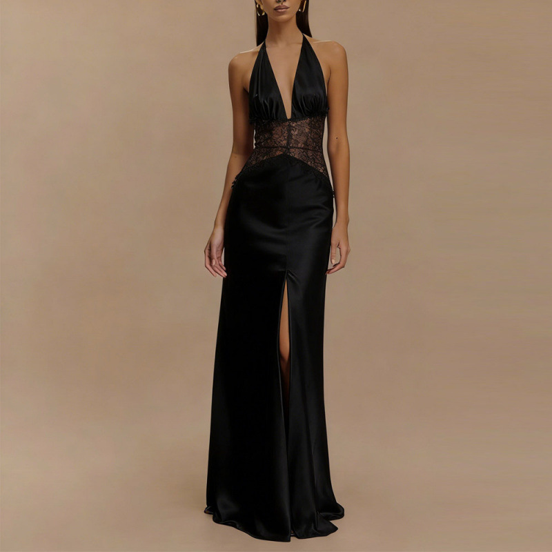 Vestido Maxi Halter Sexy con E - Maxi Dress Halter reseña y precio