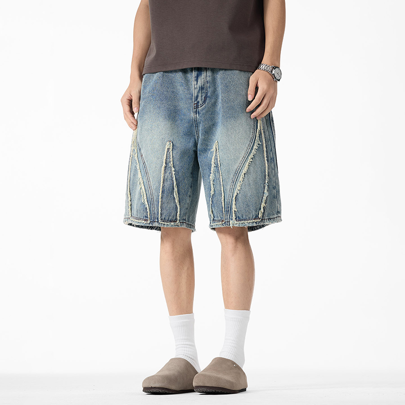 Pantalones Cortos de Mezclilla - Shorts Denim Frayed reseña y precio