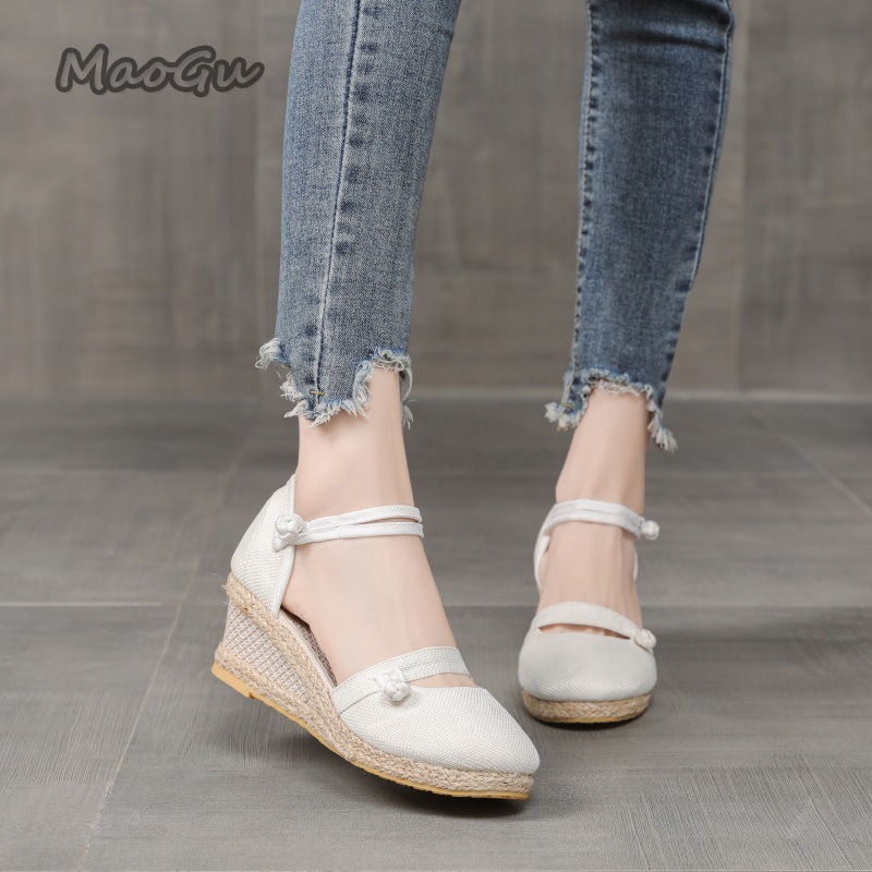 Sandalias de cuña de lino para - Wedge Espadrille Women reseña y precio