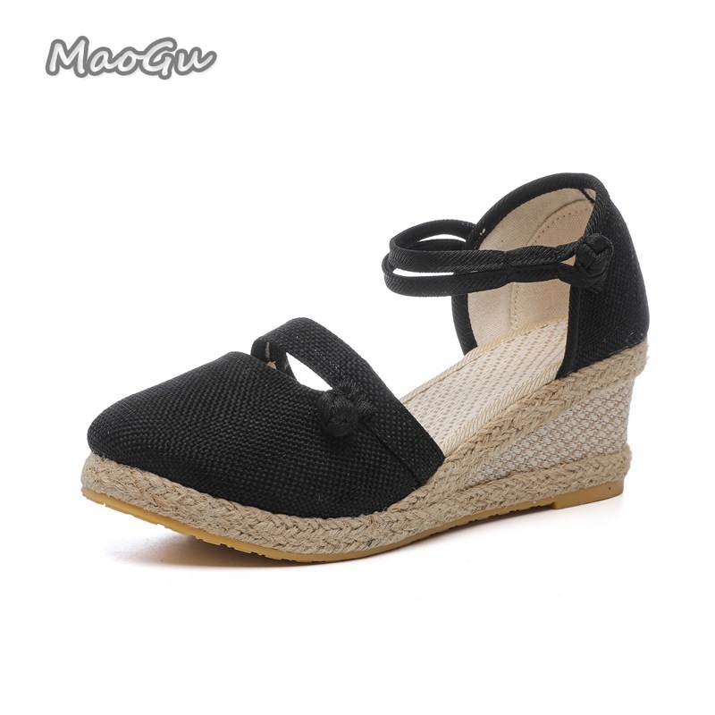 Sandalias de cuña de lino para - Wedge Espadrille Women reseña y precio