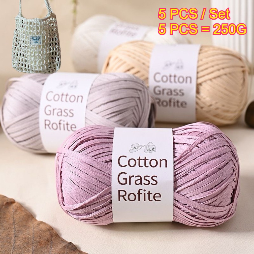 5 piezas de hilo de rafia de 2 - Crochet Bag Raffia reseña y precio