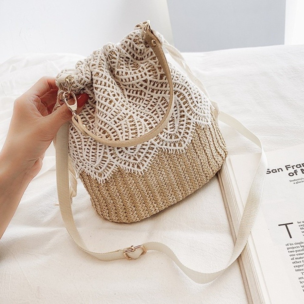 Bolso de hombro portátil de pa - Tote Bag Beach reseña y precio