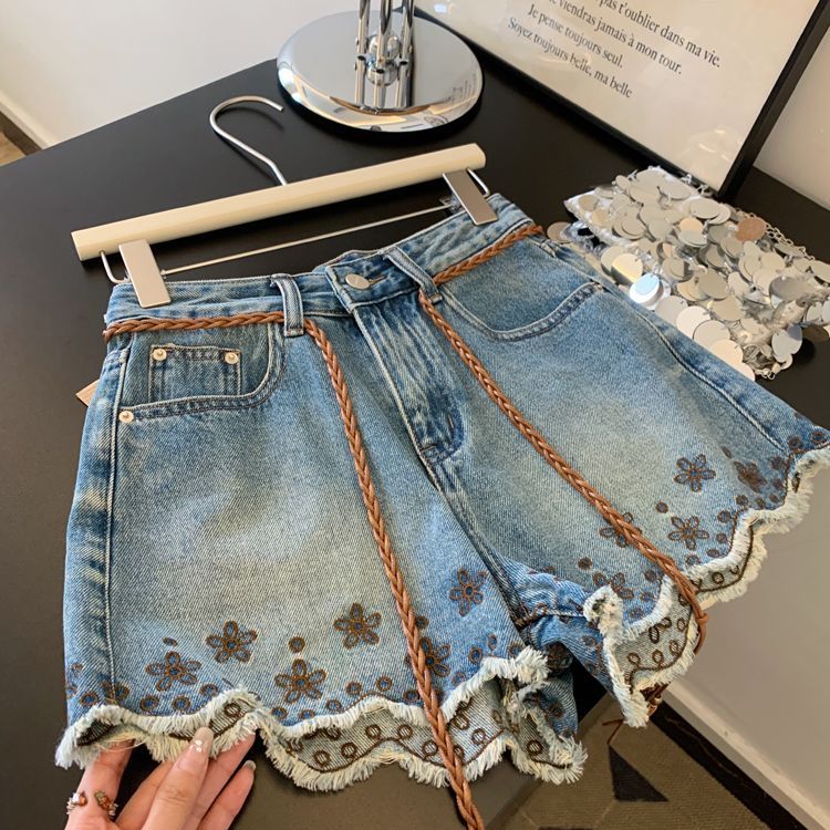 Shorts de Mezclilla Vintage Tr - Shorts Denim Frayed reseña y precio