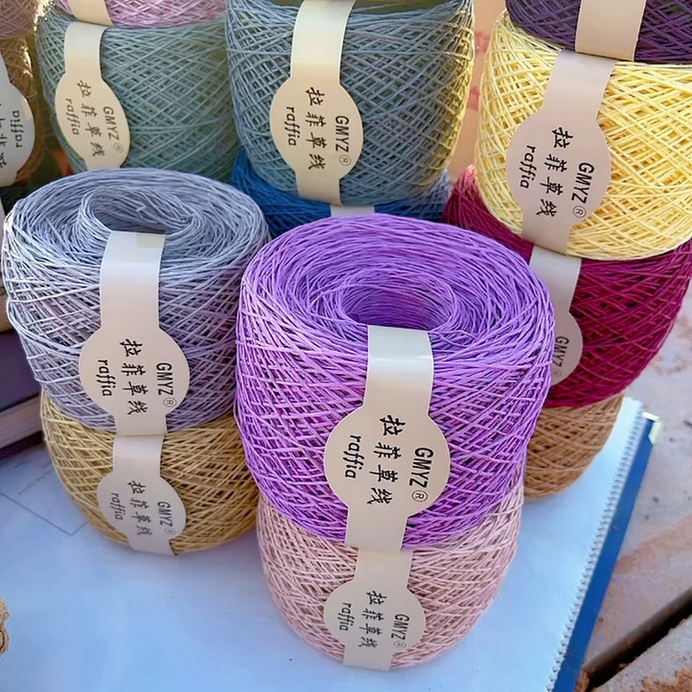220 M/rollo de paja de rafia j - Crochet Bag Raffia reseña y precio