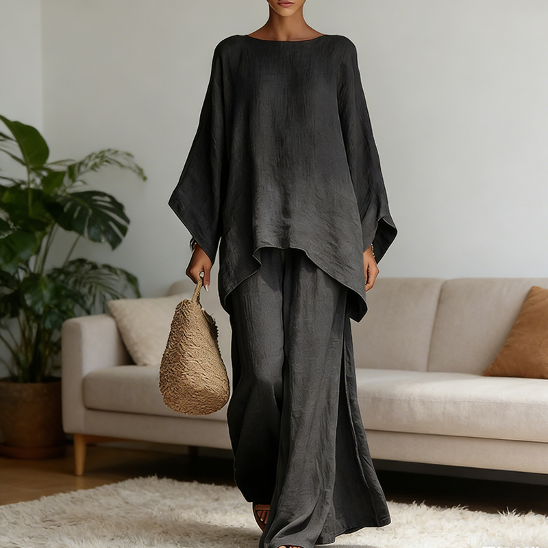 Conjunto de 2 Piezas de Pantal - Linen Pant Wide reseña y precio