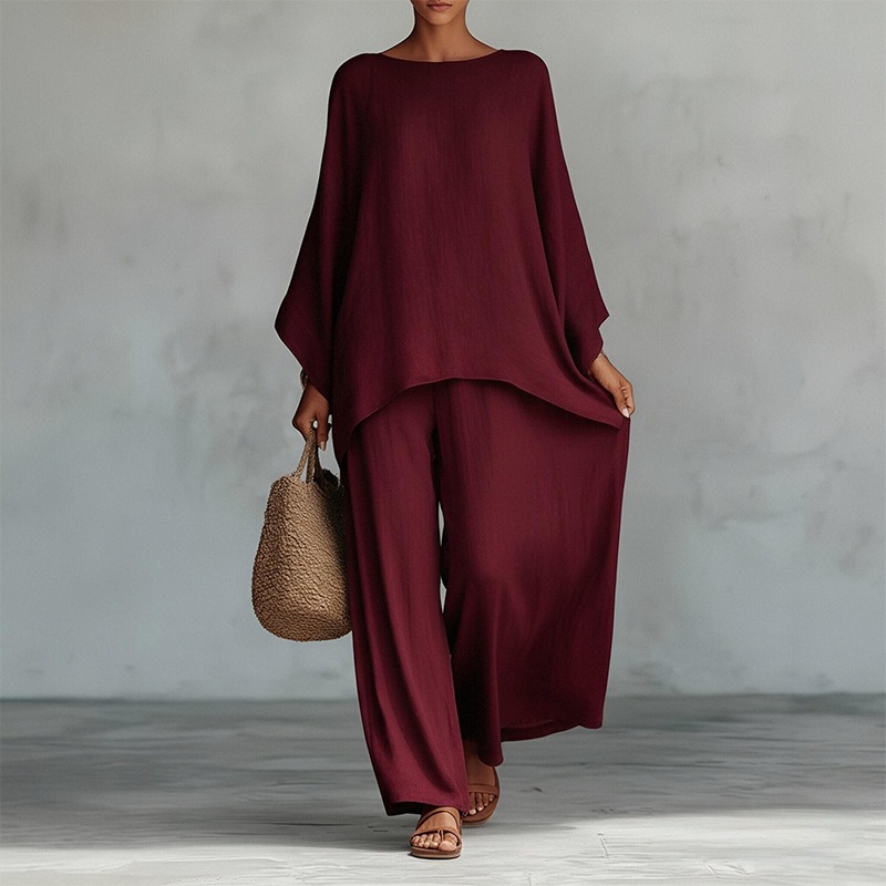 Conjunto de 2 Piezas de Pantal - Linen Pant Wide reseña y precio